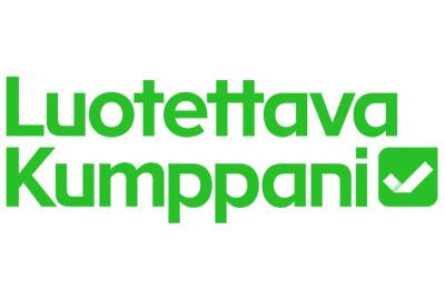 Luotettava kumppani -logo